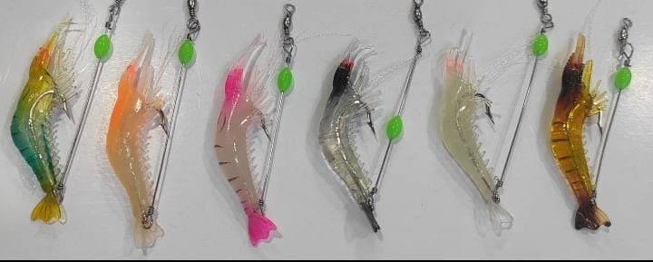 Fishing Rubber Shimmer/JHINGA/Soft Luminous Shrimp Bait Shrimp Lures Fishing Bait with Sharp Hooks for Freshwater and Saltwater 1PC ONLY AMAONG Approx Size 3 to 3.5 INCH (B0C2X7QGYV) Amazon Price History, Amazon Price Tracker