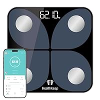 Bilancia per grasso corporeo digitale con app: Bluetooth Smart Bilancia per grasso corporeo, BMI,...