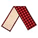 OurWarm Cotton Burlap Buffalo Plaid Table Runner, Christmas Reversible Red and Black Checkered Table Runners for Holiday Christmas Table Decorations, 14 x 72 Inch