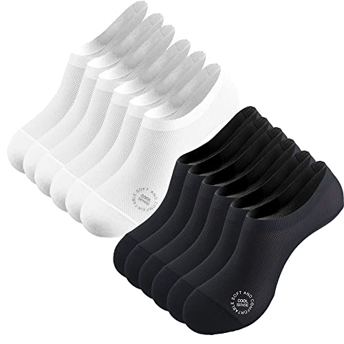 Image of Ultra Thin Liner Socks Non Slip Nylon No Show Socks Womens Lightweight Breathable 3 & 4 & 6 Pair Packs