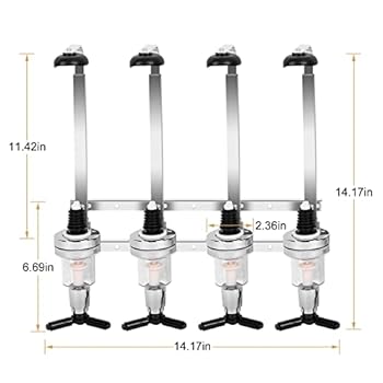 Olympia Single Bottle Bar Optic Holder Wall Mount - (Code: W623