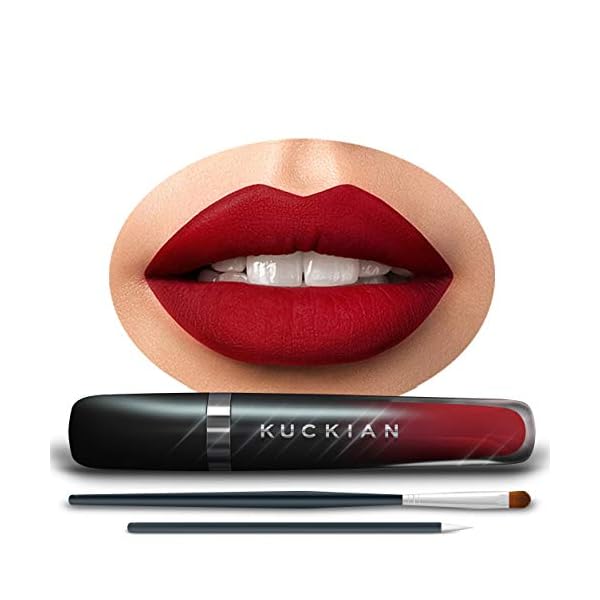 DINNER AT 8, by Kuckian - Sexy Red Lipstick - LONG LASTING - Liquid Velvet SupremÃ© - Cruelty Free, Vegan, Liquid Matte, No Smudge