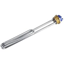 Portable Water Heater, Immersion Water Heater, Electric Water Heater, 220V 3000W Heater Hot Water Stainless Steel Immersion Heater Tube Water Heating Tube Thread Copper Hose
