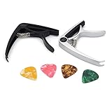 PACK: 1 Cejilla + 1 Pua Cejilla guitarra española, Cejilla guitarra, Cejilla, Cejilla guitarra acústica, Pua guitarra, Capo guitarra, Cejilla guitarra eléctrica, Cejilla guitarra clásica española, Puas guitarra española
