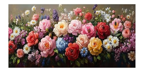 Kit Complet Peinture Diamant Idée Cadeau Créatif pour Débutant Motif Fleur 5D - 2