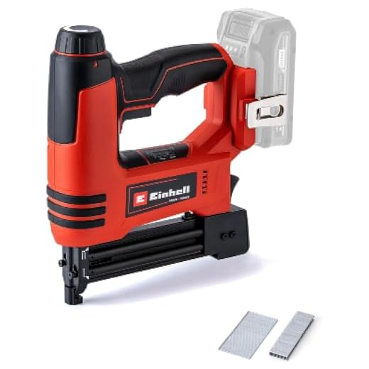 Einhell Clavadora con batería TE-CN 18 Li-Solo Power X-Change (iones de litio, 18 V, grapadora + clavadora, hasta 20 impactos por minuto, incl. 300 clavos, 300 grapas, sin batería ni cargador)