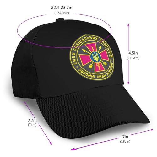 Emblem of The Special Operations Forces of Ukraine Unisex Classic Adjustable Curved Brim Baseball Cap, Trucker Hat2
