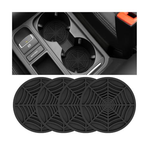 Juego de 4 Posavasos para Auto SWPHRT Negro miniatura 1