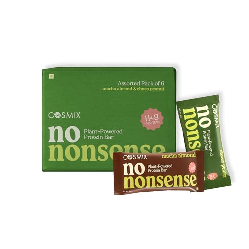 Image of Cosmix No-Nonsense Protein Bar | Assorted Pack of 6 | 270g