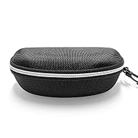 EKdirect 3 Stück Sonnenbrille Brillenetui Reißverschluss Hartschale mit Gürtelclip (Silber Silber Silber) – Ansicht 3