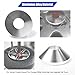 Manual Tire Changer Centering Cone, Billet Aluminum Upgrade Large Wheel Hold Down Cone Fits Up to 4.4