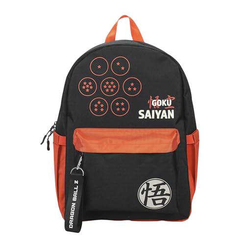 Dragon Ball Z Dragon Ball Line Art 16.5 Adult Black & Orange Backpack