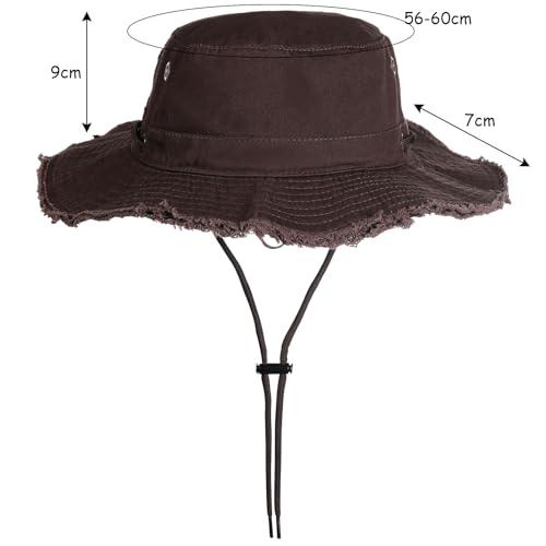 Sombrero de sol unisex tipo bucket Gajaous miniatura 4