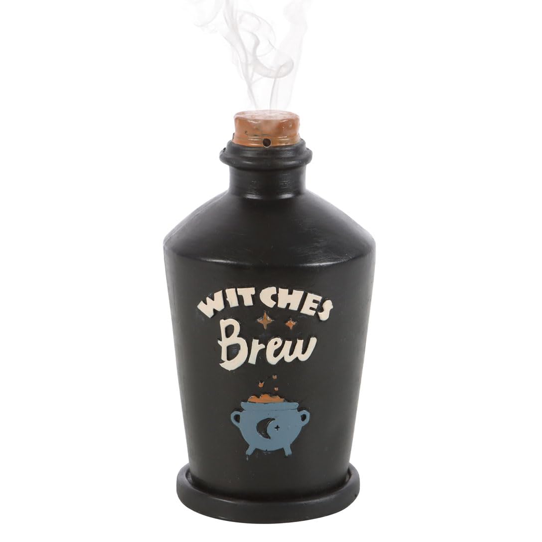 Witches Brew Potion Bottle Incense Cone Burner - Creates an Enchanting Ambiance