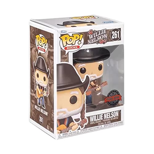 Funko Pop! Rocks: Willie Nelson with Cowboy Hat Vinyl Figure Walmart Exclusive, Black - Image 3