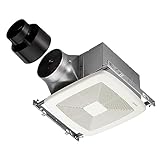 Broan-NuTone ZB80 ENERGY STAR Certified Ventilation Fan, 4' Round, 6' Round, White