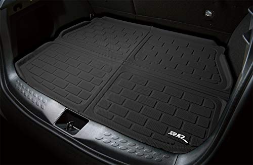 3D Maxpider M1Mz0401309 Cargo Custom Fit All-Weather Floor Mat For Select Mazda6 Models - Kagu Rubber (Black) #TOP6