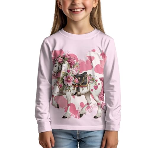 Image of Uourmeti Teens Girls Long Sleeve T Shirts Fall Outfits Boys Active Sportswear Running Tops