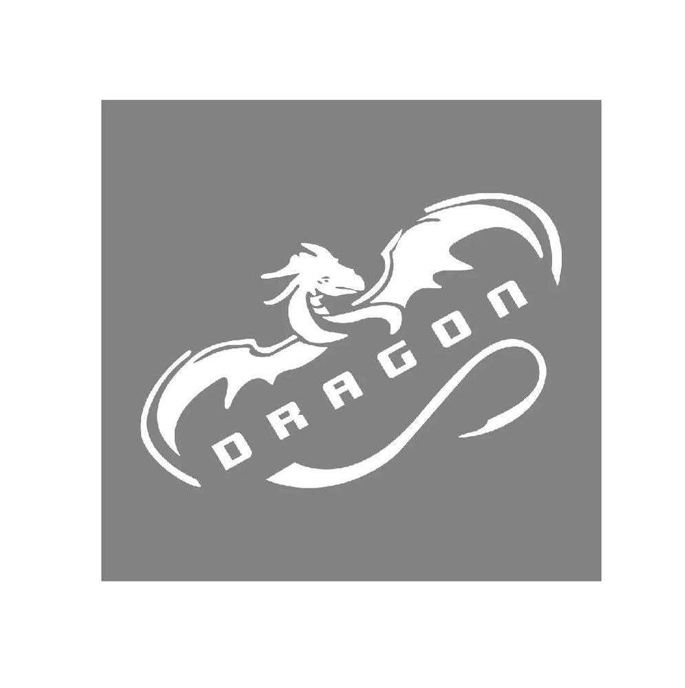 Dragon Wings Car Stickers Auto Vinyl Film Decals for Car Bumper Windows Motorcycle Laptop(Glossy White,4pcs)