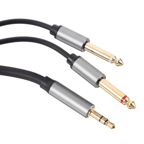 Cable divisor de audio 5mm a doble 6.5mm, 1.5m miniatura 3
