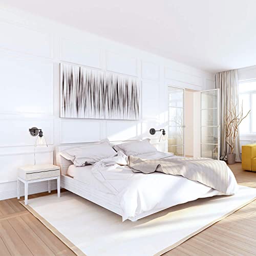 Luz de pared de vidrio con interruptor y cable de 6 pies para evitar obras 3