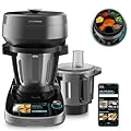 Cecotec Robot da Cucina Multifunzione Mambo CooKing Total Gourmet. 2200W, 45 Funzioni, Autodispenser, Acciaio Inox, Brocche Unique e Victory 4.5L, Schermo Touch, Connettività App, AutoCleaning
