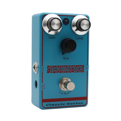 Generic オーバードライブペダル、Moskyaudio Breaker Tone Overdrive Guitar Guitar Effect Pedal Vintage Tube Warmth Gain Tone Contro