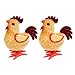 Amosfun 2pcs Enfants Liquidation Poulet horlogerie Jouet Pâques sautant Poussin Coq en Peluche Jouant Jouet pour Enfants en Bas âge