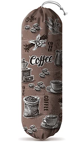 Hglian Grocery Plastic Bag Holder,Larger Plastic Bags Organizer Storage Keeper,Coffee Decor for Cafe Kitchen Coffee Corner