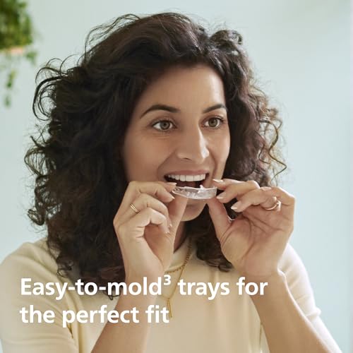 Image of Philips Sonicare Teeth Whitening Kit, Clinically Proven to Whiten up to 4 Shades, Low Tooth Sensitivity, 9 Treatments, 2 Customizable Mouth Trays, Teeth Whitening at Home, DIS132 /63