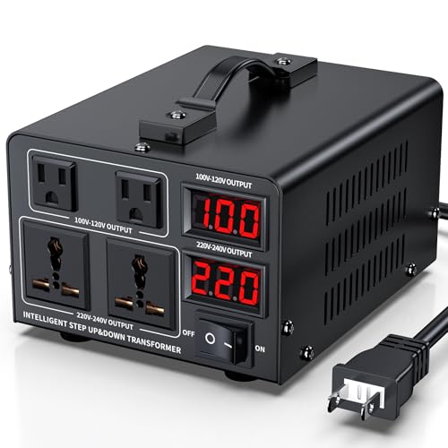 JARXIOKE �ψ��� 1000VA 100V����220V �C�O�d�C���i����{�Ŏg�p �A�b�v�g�����X �_�E���g�����X �d���ϊ��� �C�O���s�p �y��iAC100V?��iAC220V�Ή��z