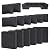 Snubbull 14 Pcs Outdoor Cushion Slipcovers Outdoor Patio Cushion Covers Replacement Waterproof with Zipper for Outdoor Furniture, Patio Sofa Couch 3 Sizes, Covers Only