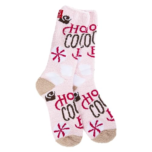 Image of World's Softest Cozy Collection Crew Socks - Smooth Multi Colors Cozy Socks - Knit Top Holiday Spirit Fashion Socks
