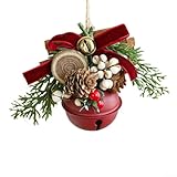 Photo Gallery cyrent ciondolo a forma di fiocco a forma di campana di natale, decorazione da appendere con campane, fiocco e pigna, per albero, finestra e spazi festivi (casa, bar, hotel) (pino rosso) Photo Gallery cyrent ciondolo a forma di fiocco a forma di campana di natale, decorazione da appendere con campane, fiocco e pigna, per albero, finestra e spazi festivi (casa, bar, hotel) (pino rosso)
