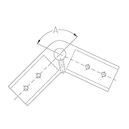 White Water 6886S Stainless Steel Boat Hand Rail 125 Degree Bow Form, 7/8