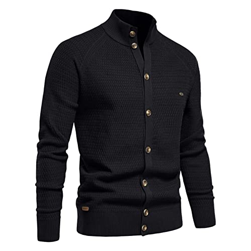 Mens Fashion Business Stand Warm Cardigan Sweater Long Cardigans Women3