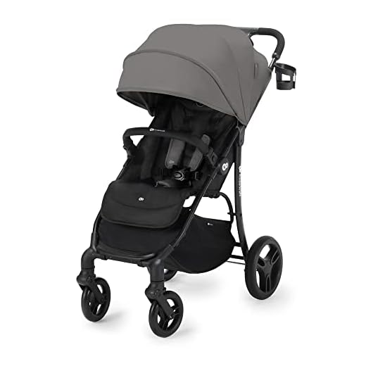 kk KinderKraft ASKOY Silla de paseo hasta 24 kilos, Impermeable con protección UPF50, Plegable, Posición tumbada, Gris