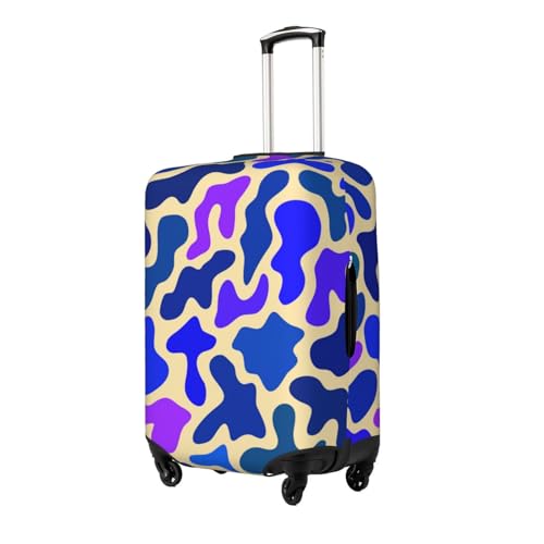 Spandex Travel Luggage Cover,Neon Leopard Pattern Suitcase Protector Bag Dust-Proof Washable Suitcase Cover2