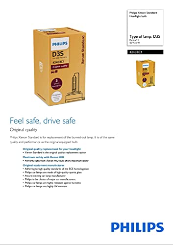 Philips D3S 4300K Xenstart Oem Replacement Hid Xenon Bulb 42403C1 35W Dot Germany - Pack Of 1 By Ali #TOP3