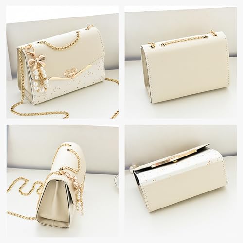 Image of CORIOS Elegant Shoulder Bag for Women - PU Leather Handbag with Sequin Crossbody & Messenger Bag Styles