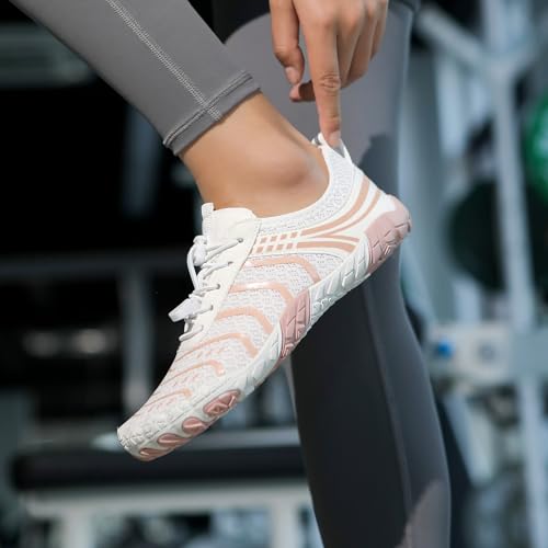 Image of Hike Barefoot Shoes Womens Men,Unisex Barefoot Water Shoes Breathable, Anti-Slip Hiking Footwear for Athletic Wide Toe Shoe Footwear for Hiking, Walking, Running, Yoga, and Water Sports