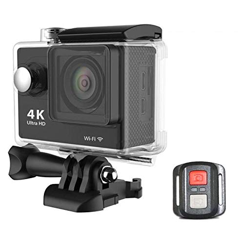 4K Ultra HD 1080P WiFi Action Camera Camcorder Sports DV Video Recorder 2.4G Remote 30M Waterproof Black With All Accessories