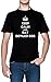 Keep Calm and Eat Deviled Egg Schwarz Herren T-Shirt Größe XS Black Men's Tee Size XS