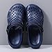 Clogs for Men, Men's Garden Shoes Slip-On Casual Shoes Adjustable Backstrap for Sandals and Slippers - Lightweight Soft Breathable Waterproof Non-Slip Blue 43