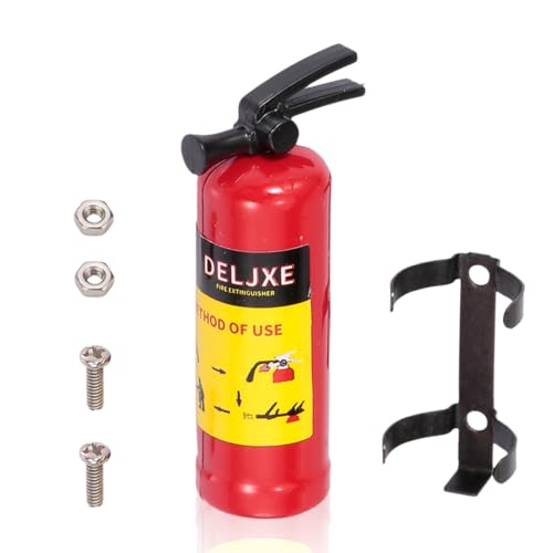 equlup RC Car Fire Extinguisher, Simulation Design Vivid Lightweight Mini Fire Extinguisher Toy RC...
