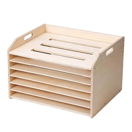 Generico Étagère de rangement pour puzzles, étagère de rangement réglable avec poignée pour enfants, adultes, maison, salle de classe, maternelle,...