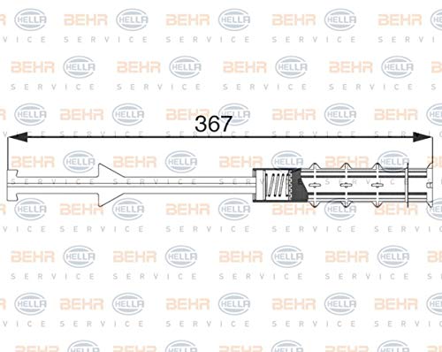 BEHR HELLA SERVICE 9GS 351 337-441 *** PREMIUM LINE *** Condotto alta pressione, Climatizzatore, da Compressore clima a Condensatore