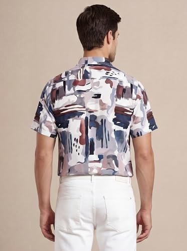 Image of GRECIILOOKS Shirts for Mens | Stylish Shirt for Summer and Vacation | Casual Printed Outfit Men | Trendy Button Down Reguler fit Men`s Shirt | Comfort Rich Formal Shirts