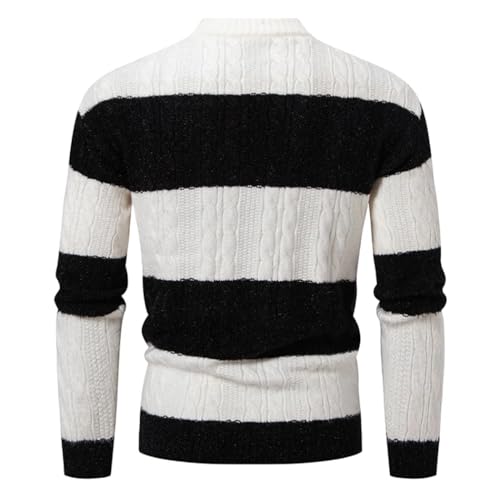 Men's Winter Knitted Pullover Sweater Long Sleeve Mock Neck Knit Top3
