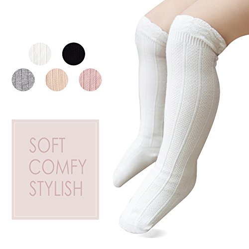 EPEIUS Baby Girls Boys Uniform Knee High Socks Tube Ruffled Stockings Infants and Toddlers (Pack of 3/5)2